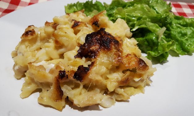 Bacalhau com natas e bechamel