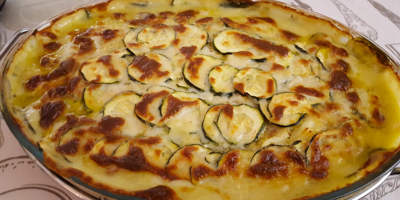 Bacalhau cremoso com legumes