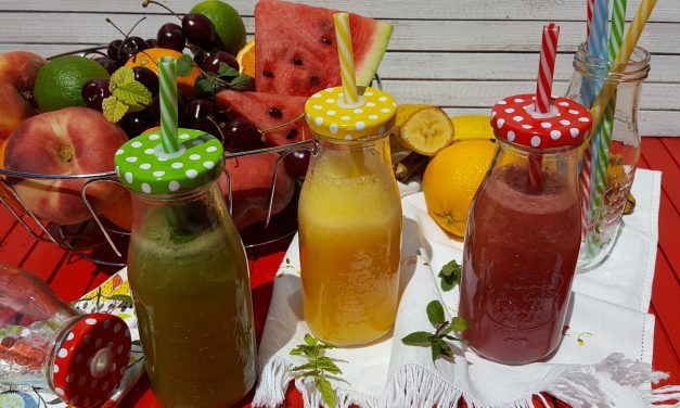 Sumos e smoothies saudáveis e dicas sobre o Aloe Vera
