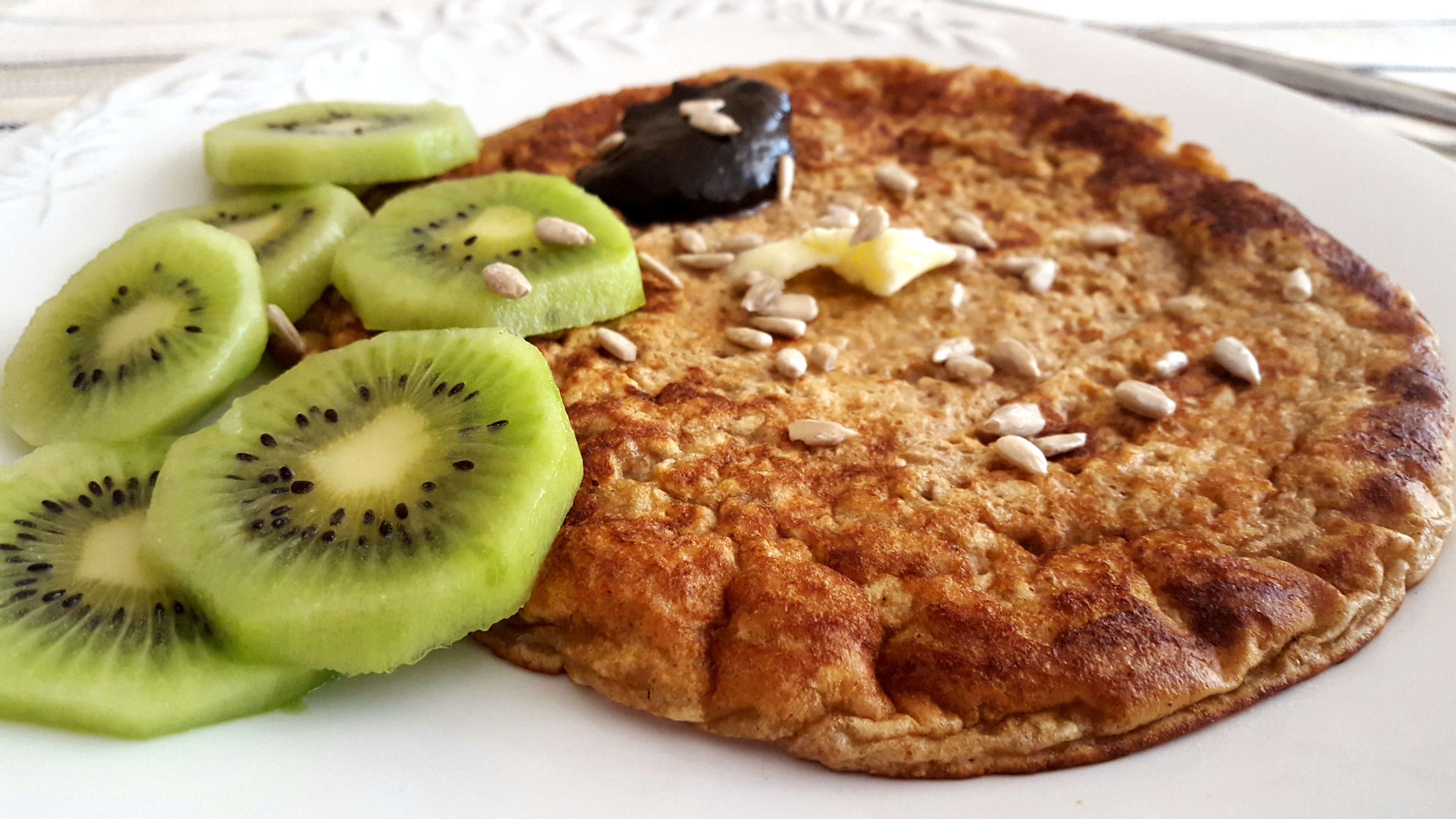 panquecas de farinha de espelta