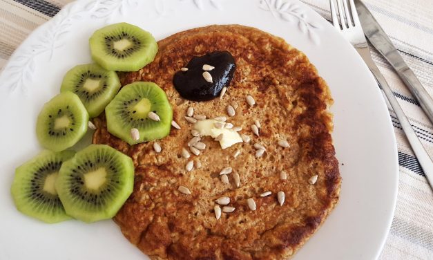 Panquecas de farinha de espelta