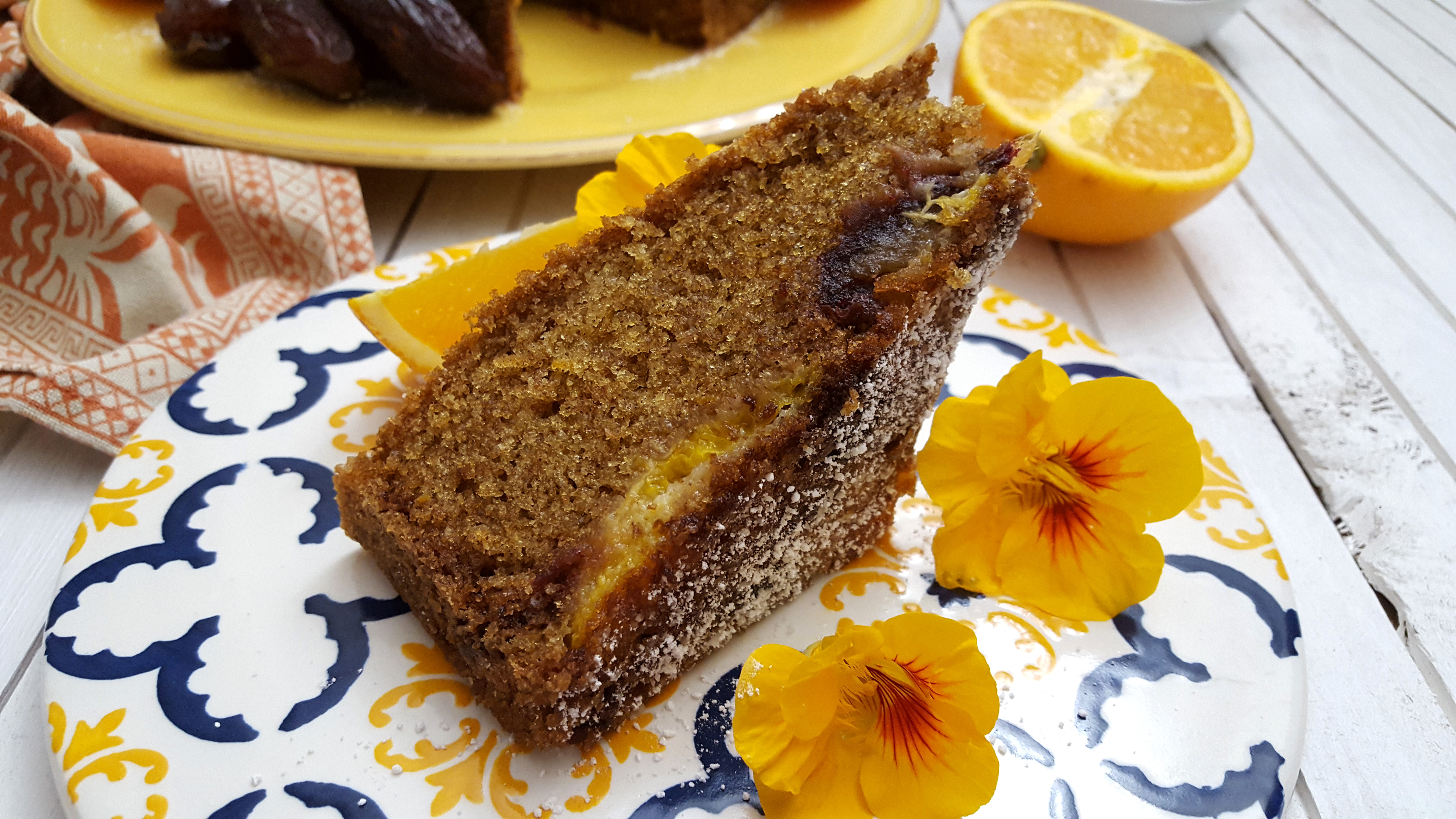 bolo de tamaras e laranja