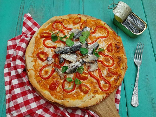 pizza de sardinhas