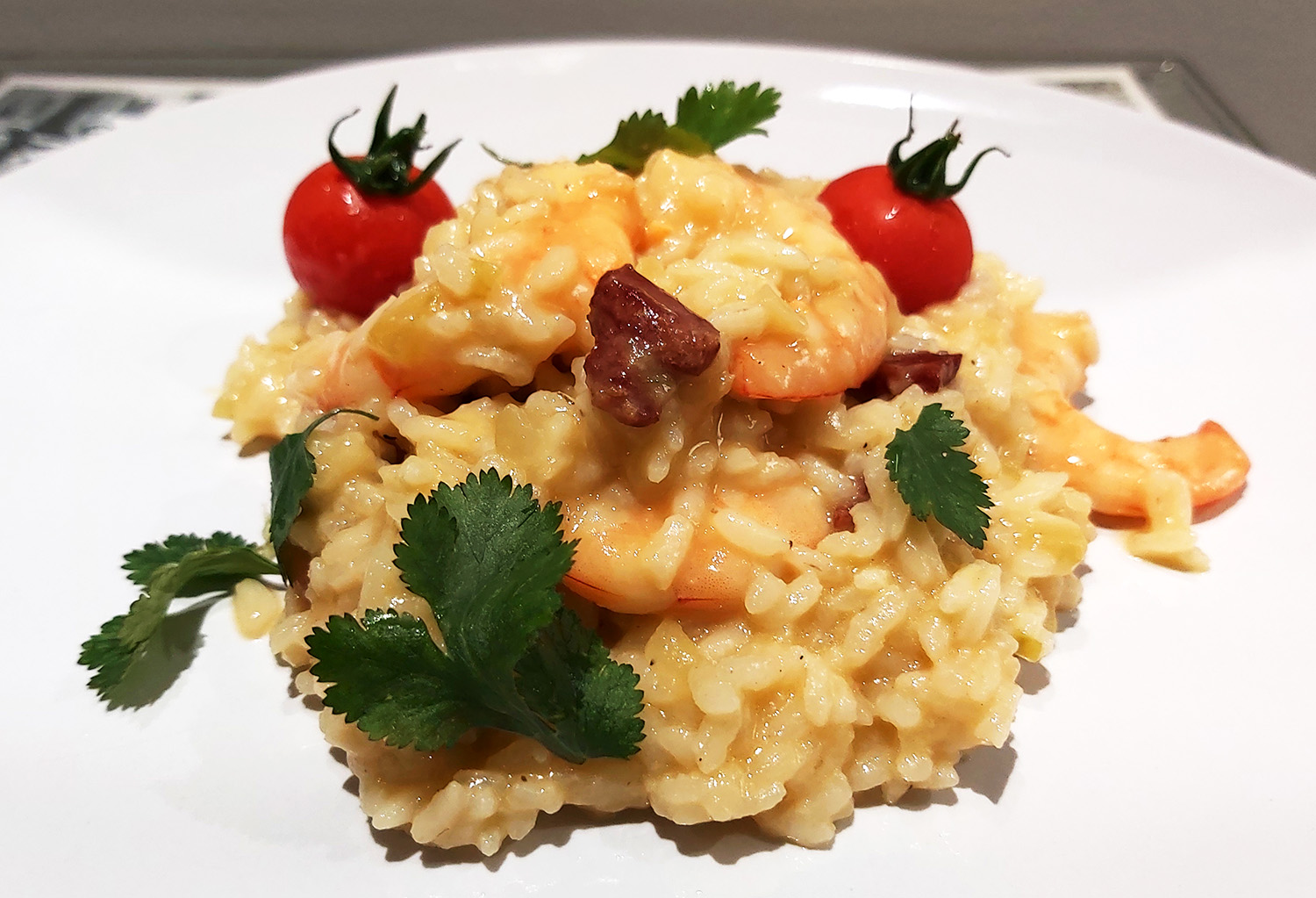 como fazer risotto de camarão