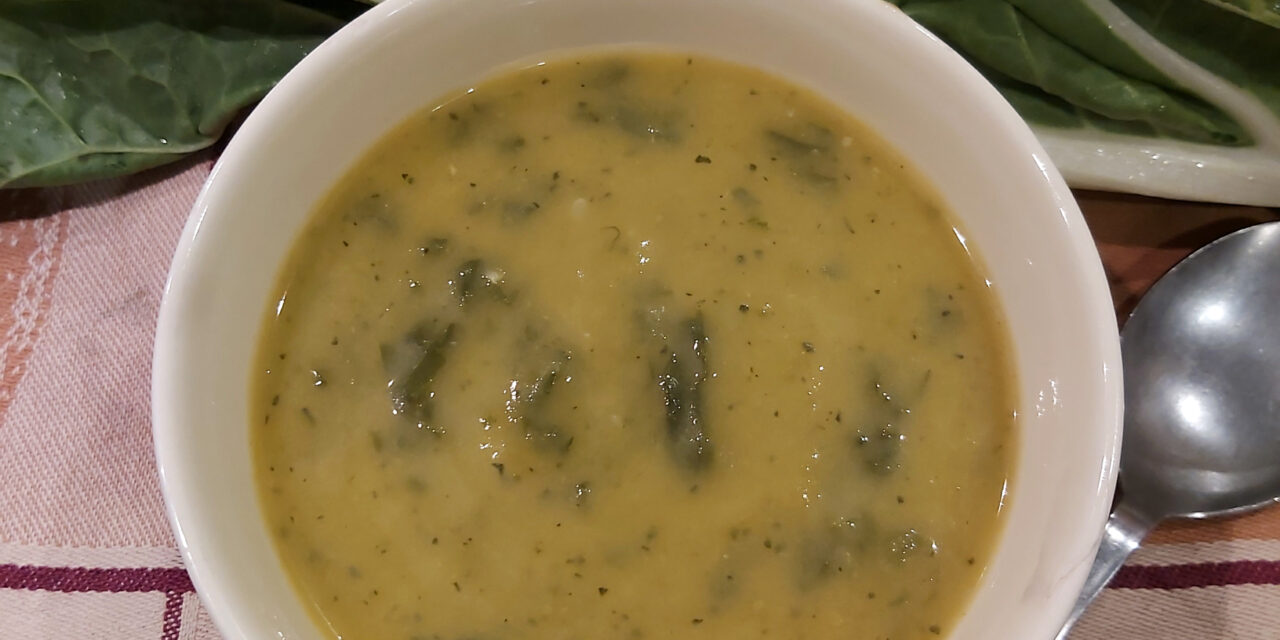 Creme de acelgas e abóbora manteiga